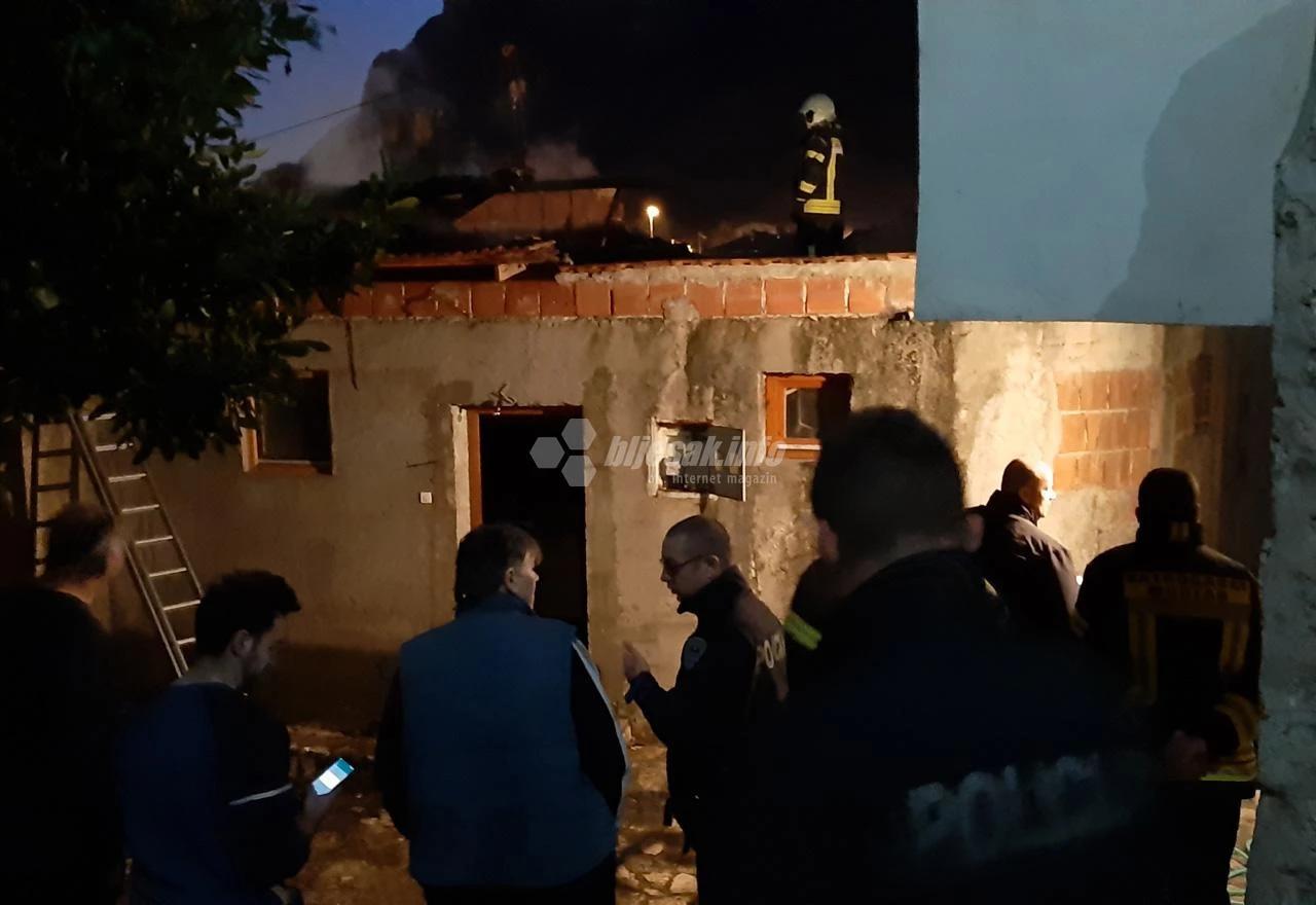 Mostar: Izgorjelo krovište obiteljske kuće