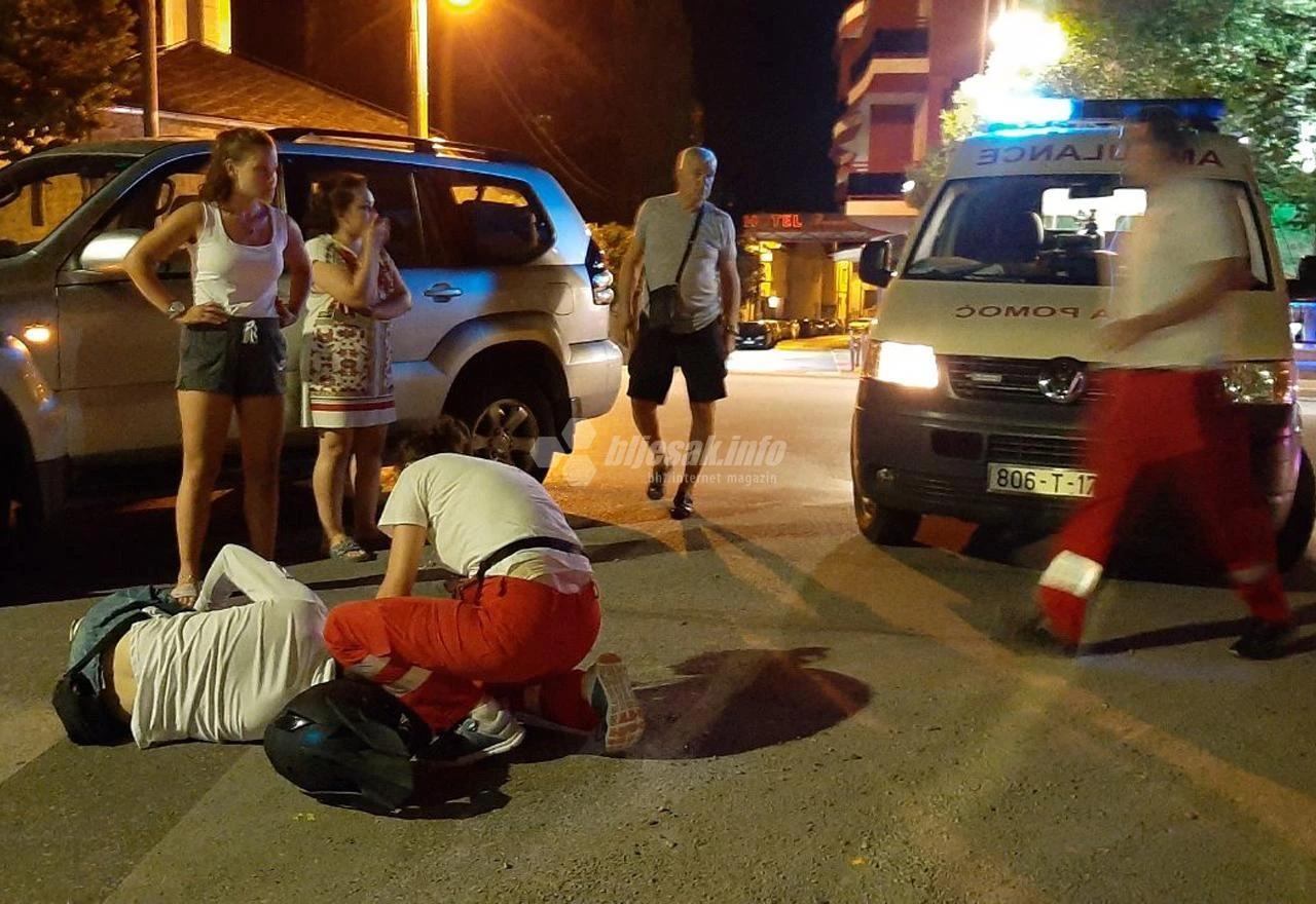 Pružane prve pomoći ozlijeđenom motociklisti
