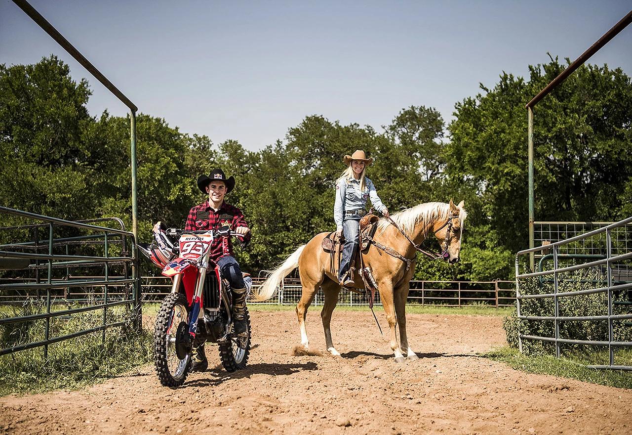 Jackie Ganter i Marc Márquez
