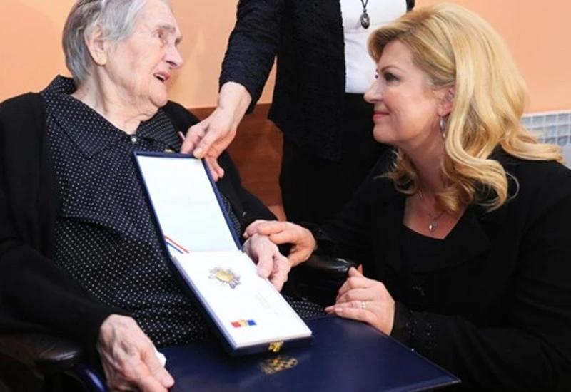 Mila Zadro sa predsjednicom RH Kolindom Grabar-Kitarović
