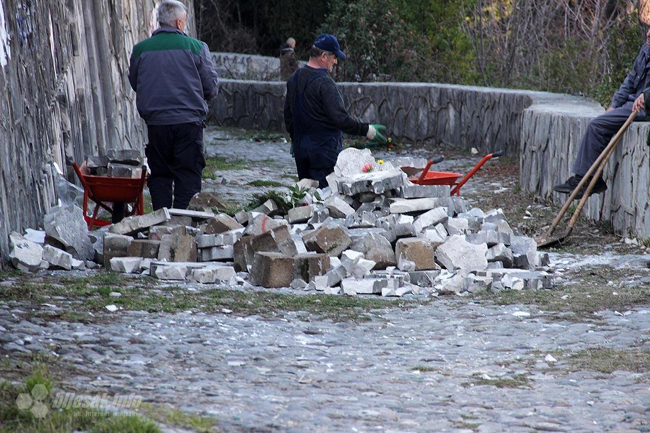Partizansko groblje tijekom petka 16.2.