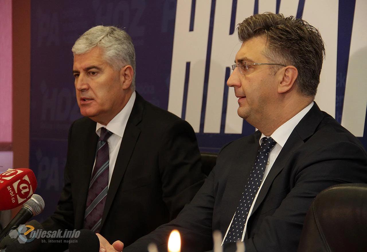 Čović i Plenković na sastanku u Mostaru