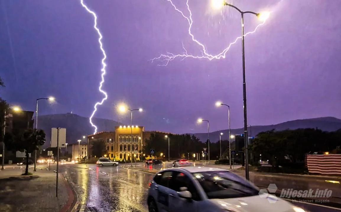Grmljavinsko nevrijeme zahvatilo Mostar