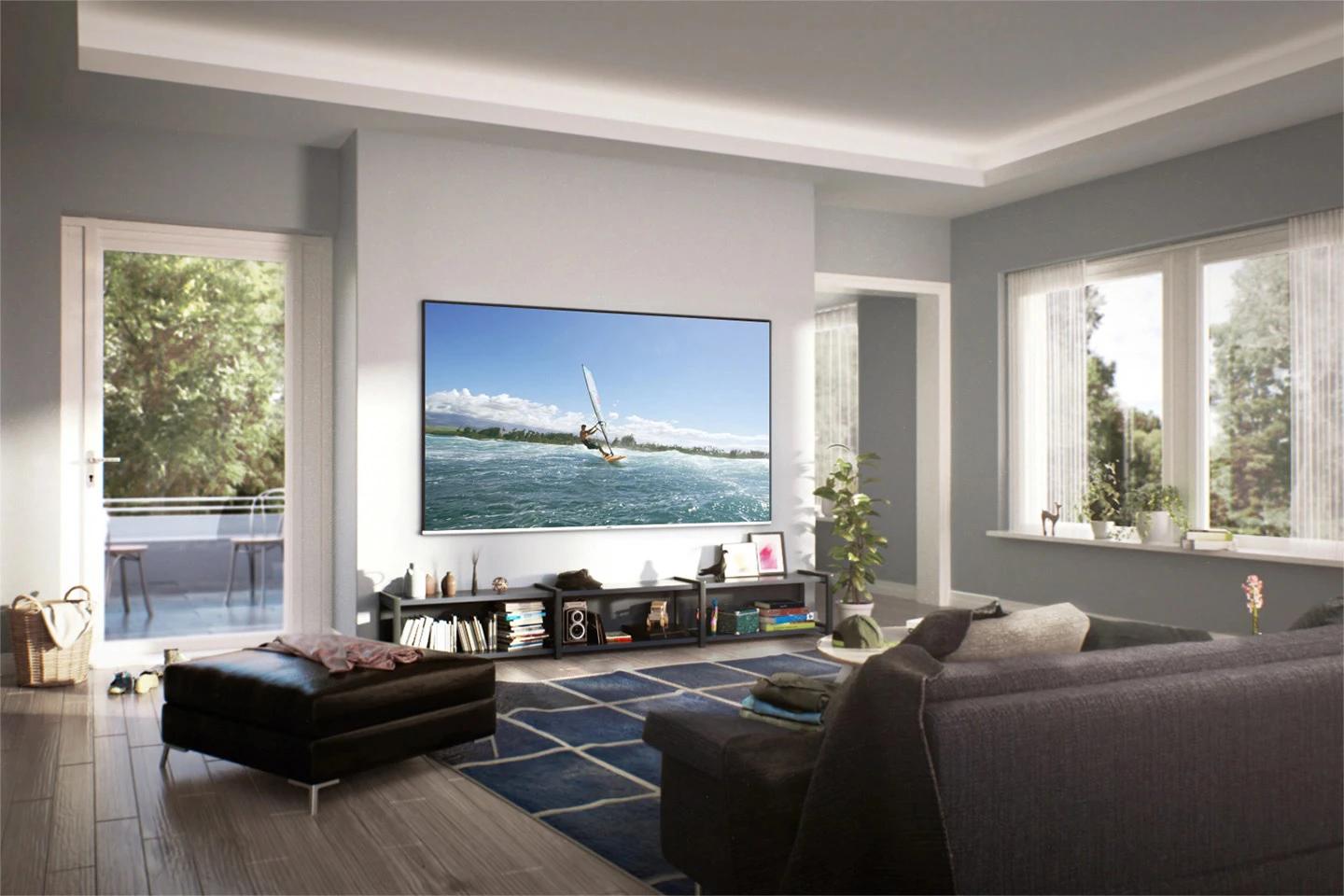 Samsung QLED TV: Umjetnička instalacija na zidu