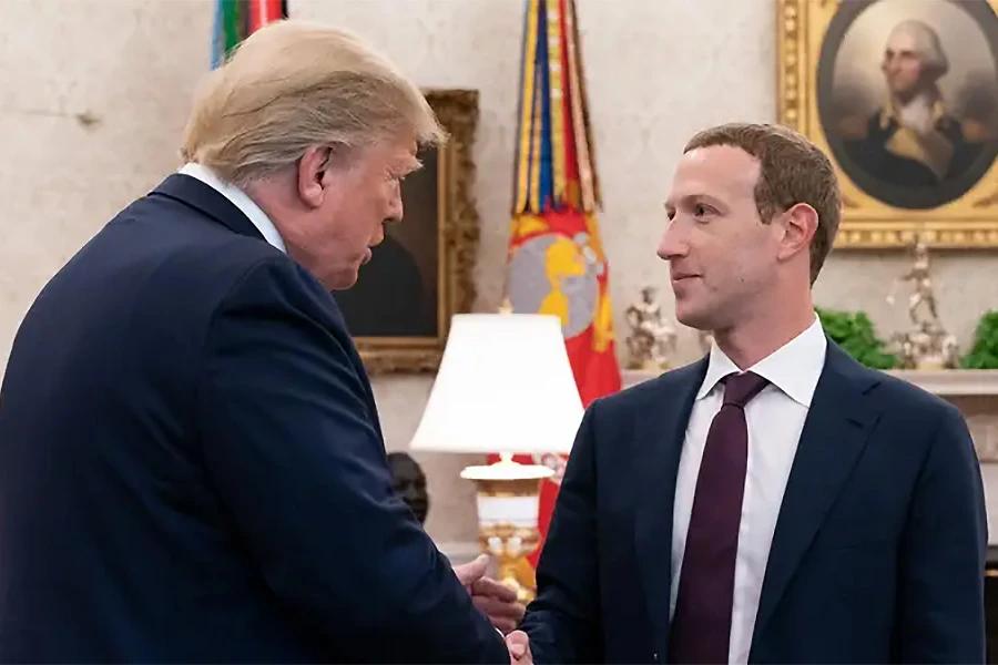 Američki predsjednik Donald Trump i čelnik Facebooka Mark Zuckerberg