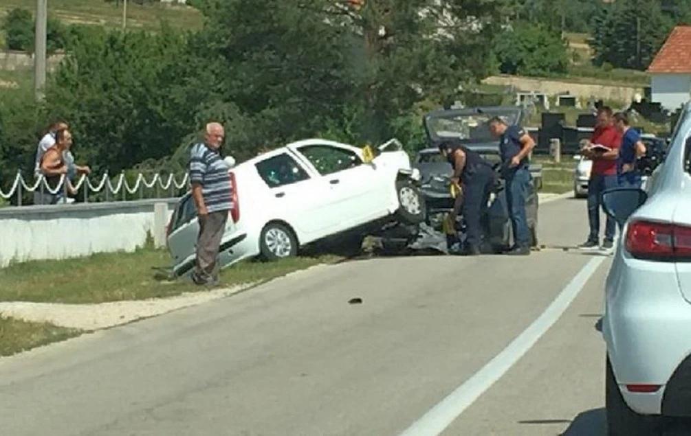 Detalj s mjesta prometne nesreće
