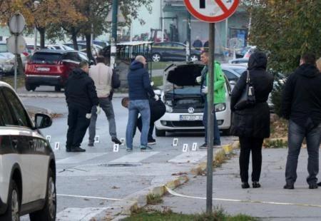 Detalj s vršenja očevida na mjestu gdje su ubijeni policajci