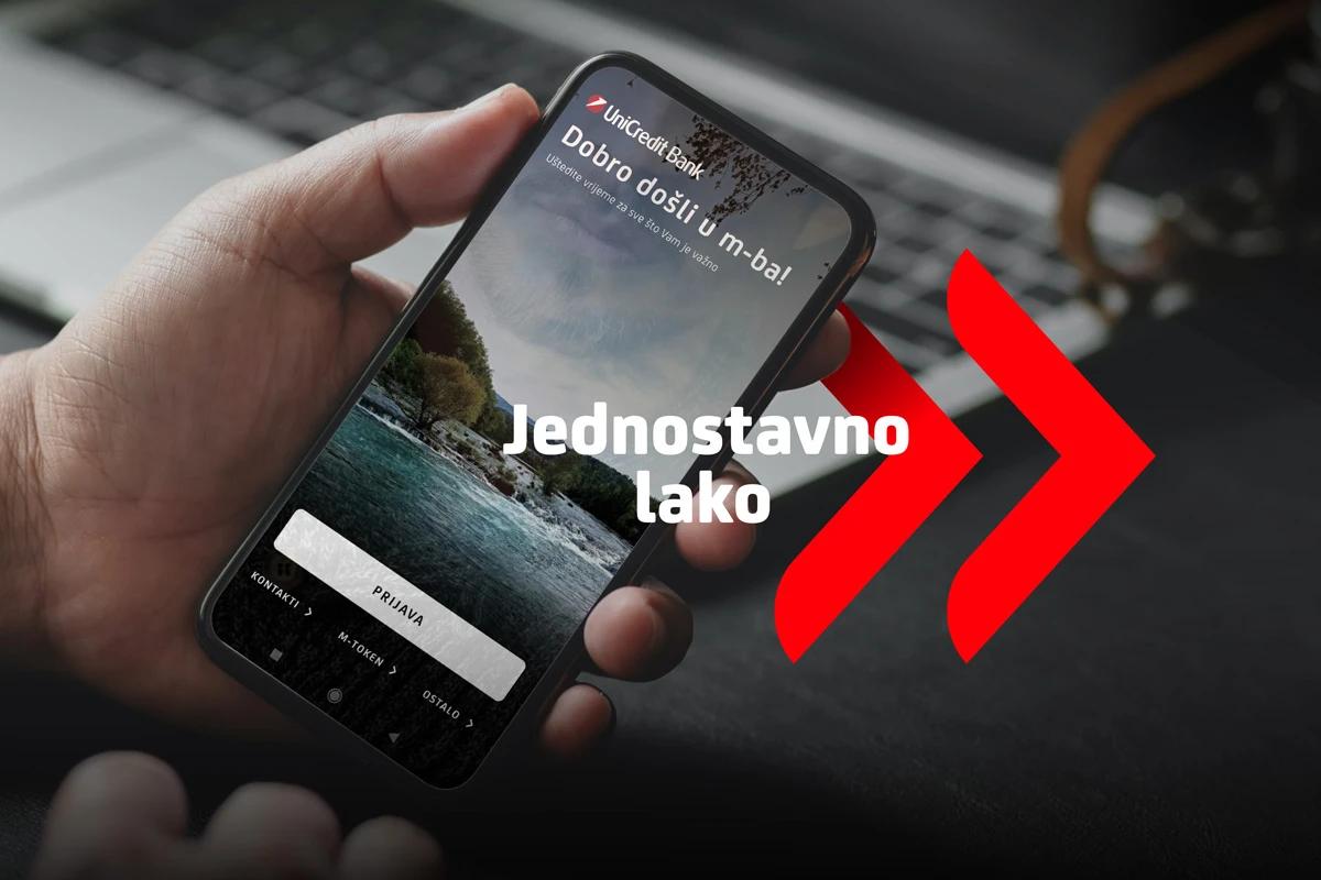 UniCredit Bank unaprijedila m-ba aplikaciju