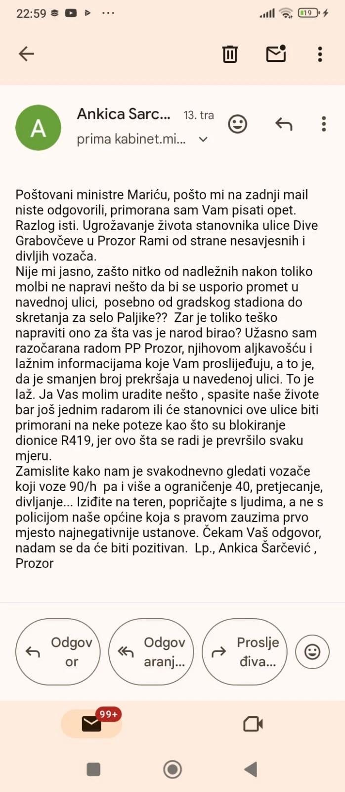 Upozorenja od strane Općinskog odbora HRS-a Prozor-Rama