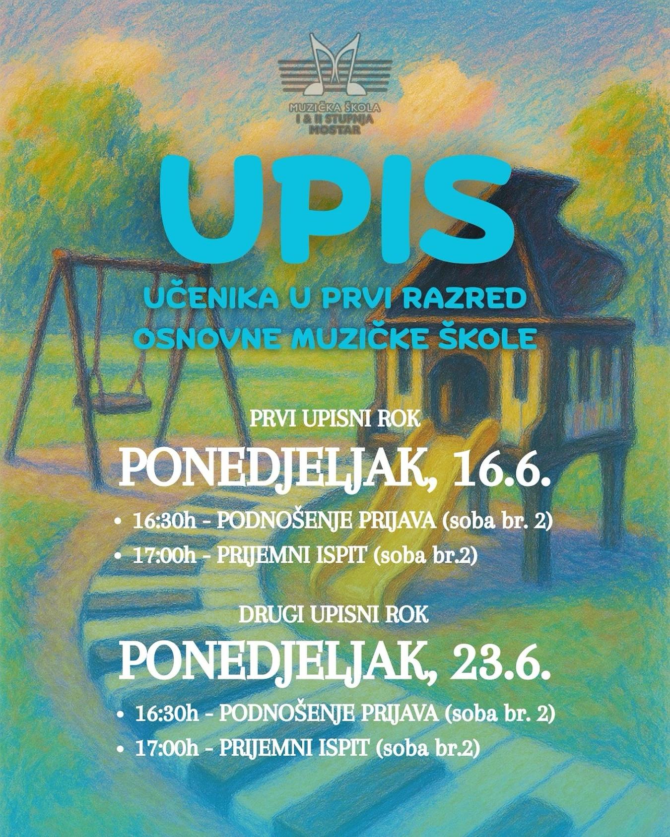 Obavijest o upisu