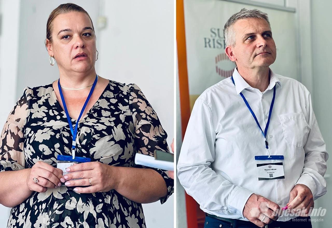 Emina Junuz (lijevo) i Thomas Mirow (desno)