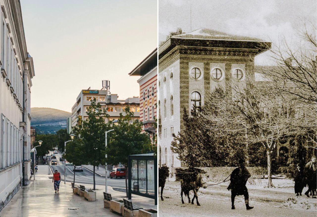Musala sad i nekad - pogled prema Titovom mostu