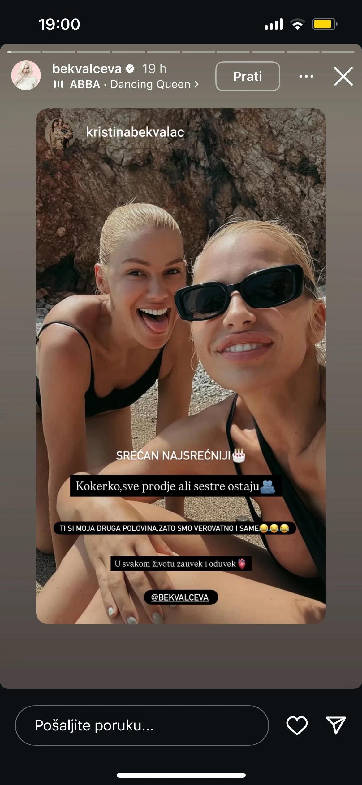 Instagram profil Nataše Bekvalan
