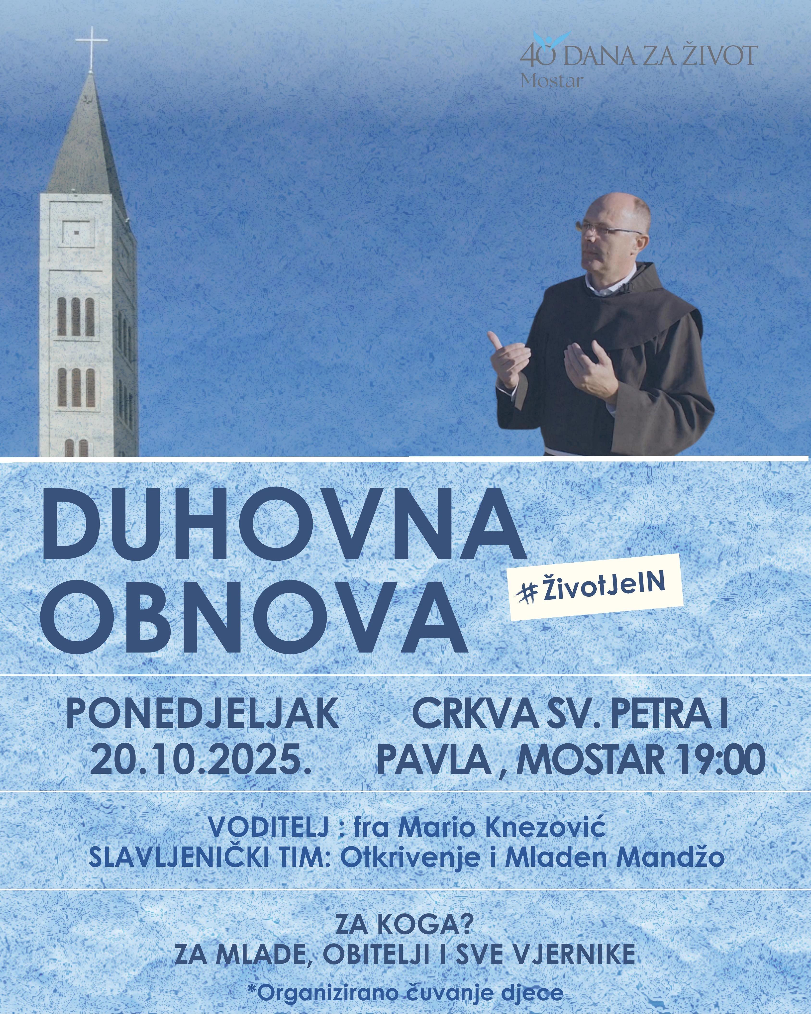 Duhovna obnova #ŽivotJeIn