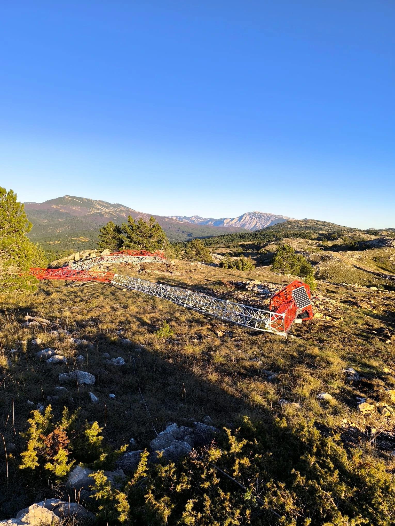 Pao mjerni stup kod Tomislavgrada