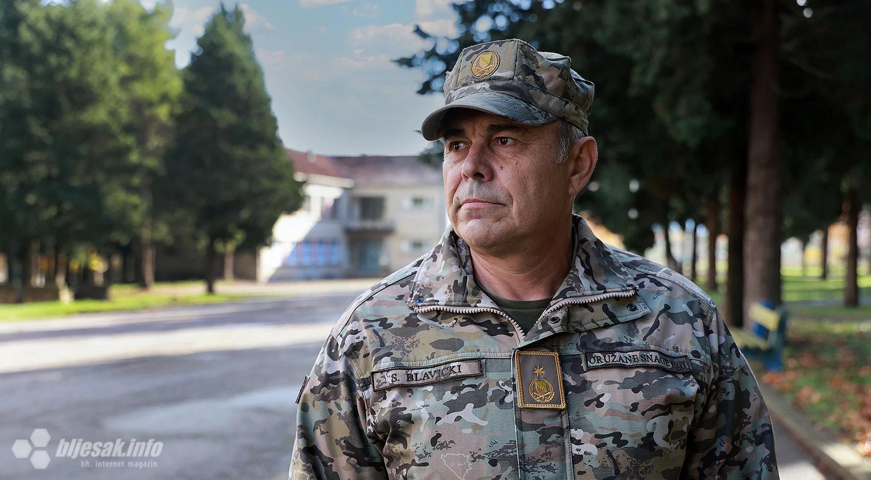 Brigadni general Slaven Blavicki, zapovjednik 4. Pješačke brigade OS BiH
