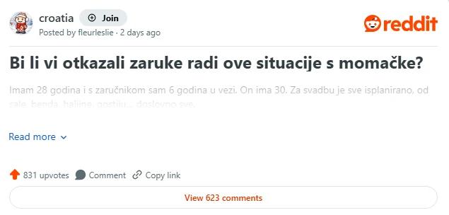 Screenshot s Reddita