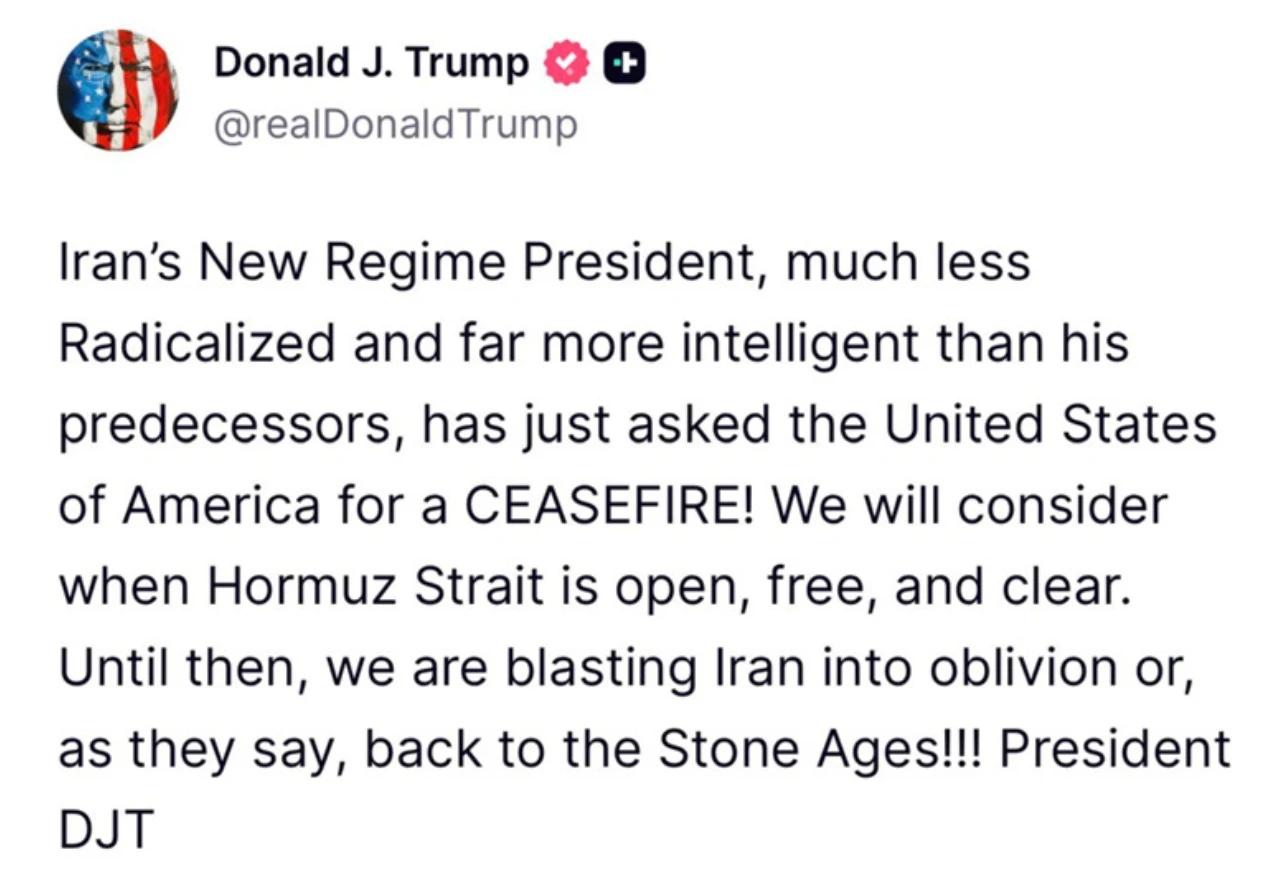 Objava Trumpa
