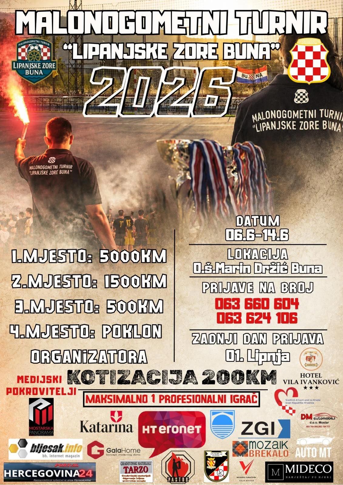 Malonogometni turnir “Lipanjske zore Buna 2026"