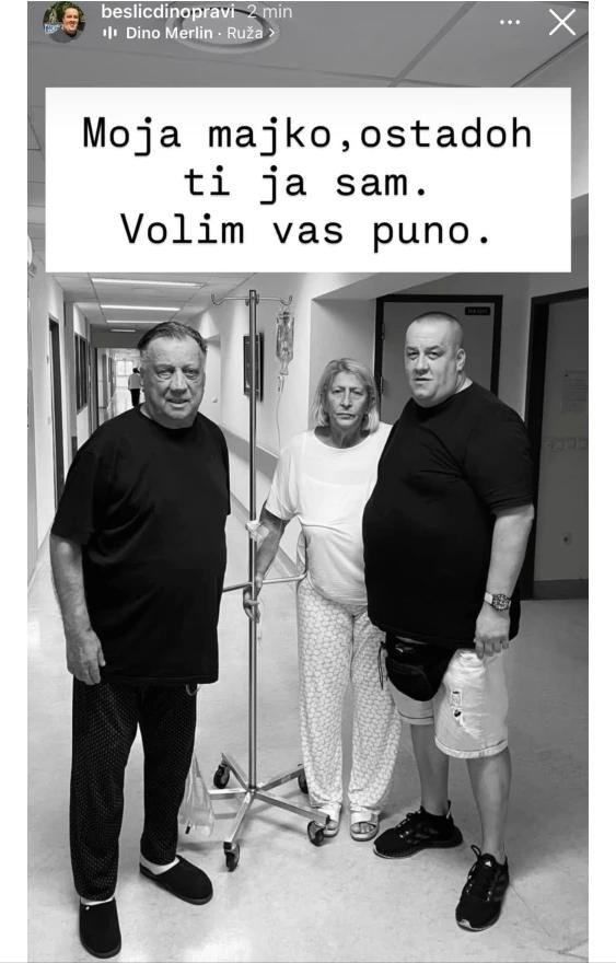 Dino se oprostio od preminule majke Sejde