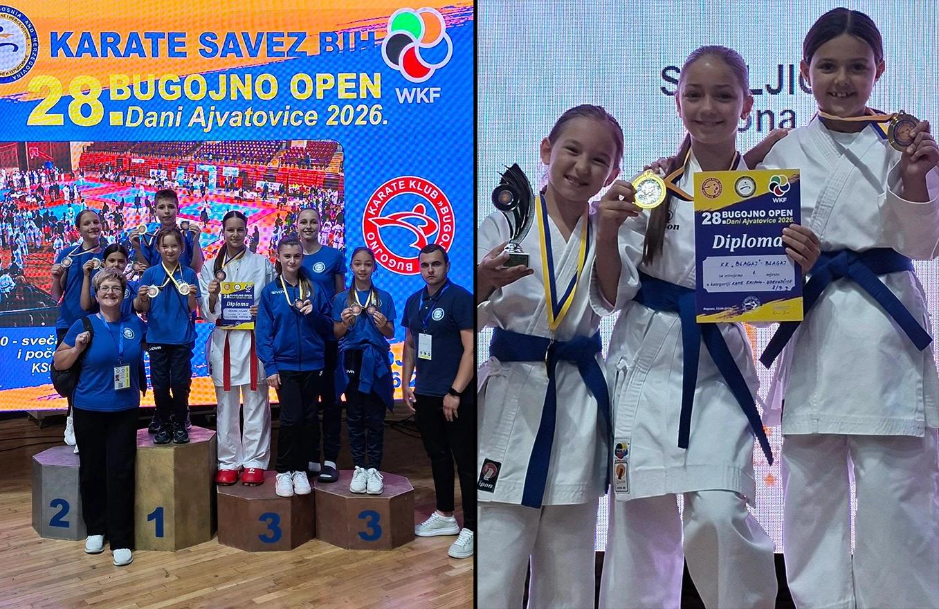 Sjajan nastup KK Blagaj: Devet medalja na Bugojno Openu