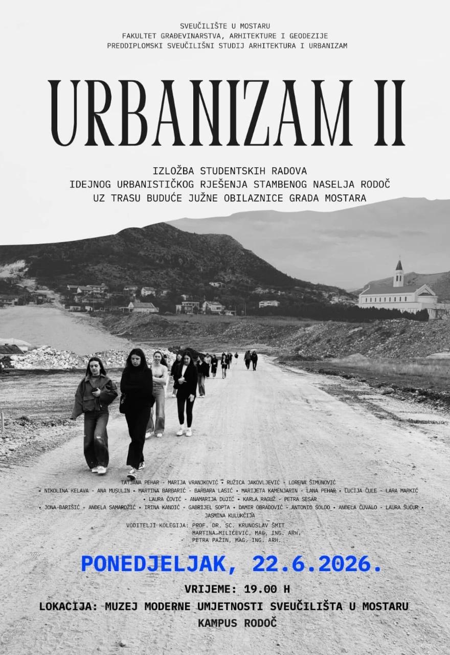 Izložba studentskih radova "Urbanizam II"
