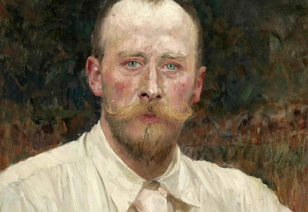 Vlaho Bukovac, Autoportret u bijeloj košulji, 1897. godine