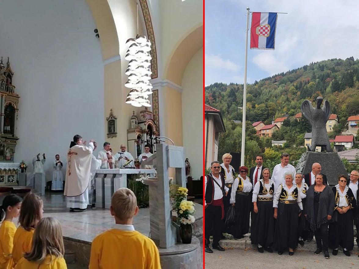 Ponovno je u krugu crkve podignuta zastava hrvatskog naroda u BiH