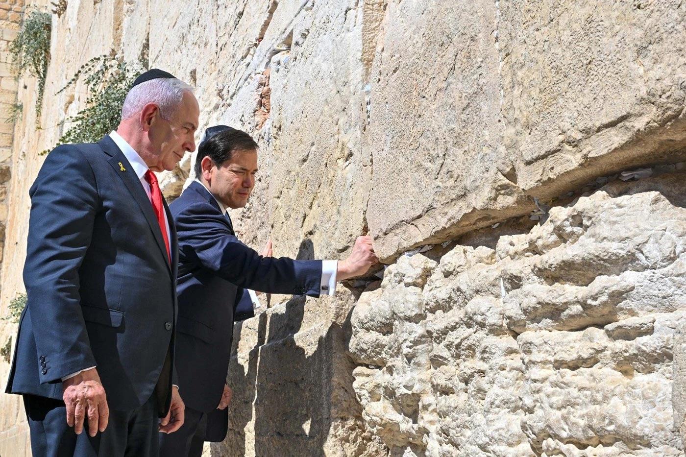Rubio i Netanyahu posjetili Zid plača u kompleksu Al-Akse uoči razgovora o napadu na Dohu