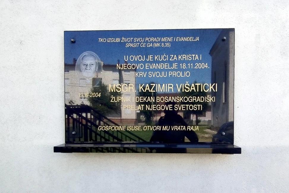 Spomen-ploča don Kazimiru Višatickom