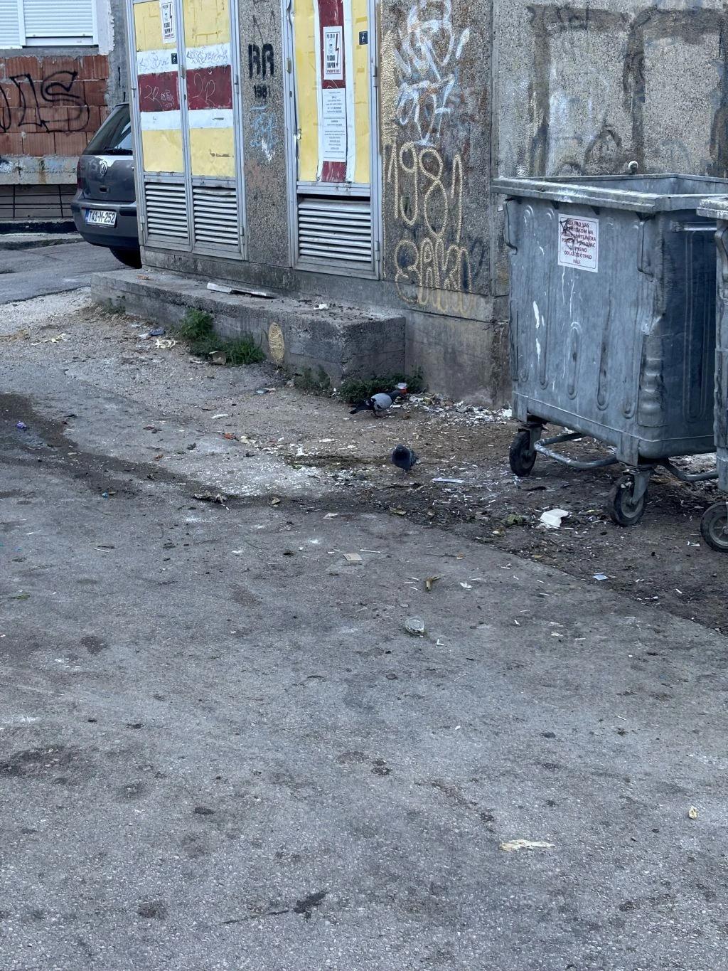 Kontejneri u Lacinoj ulici