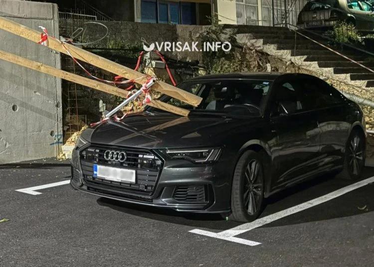 Ograda pala na automobil u Širokom Brijegu