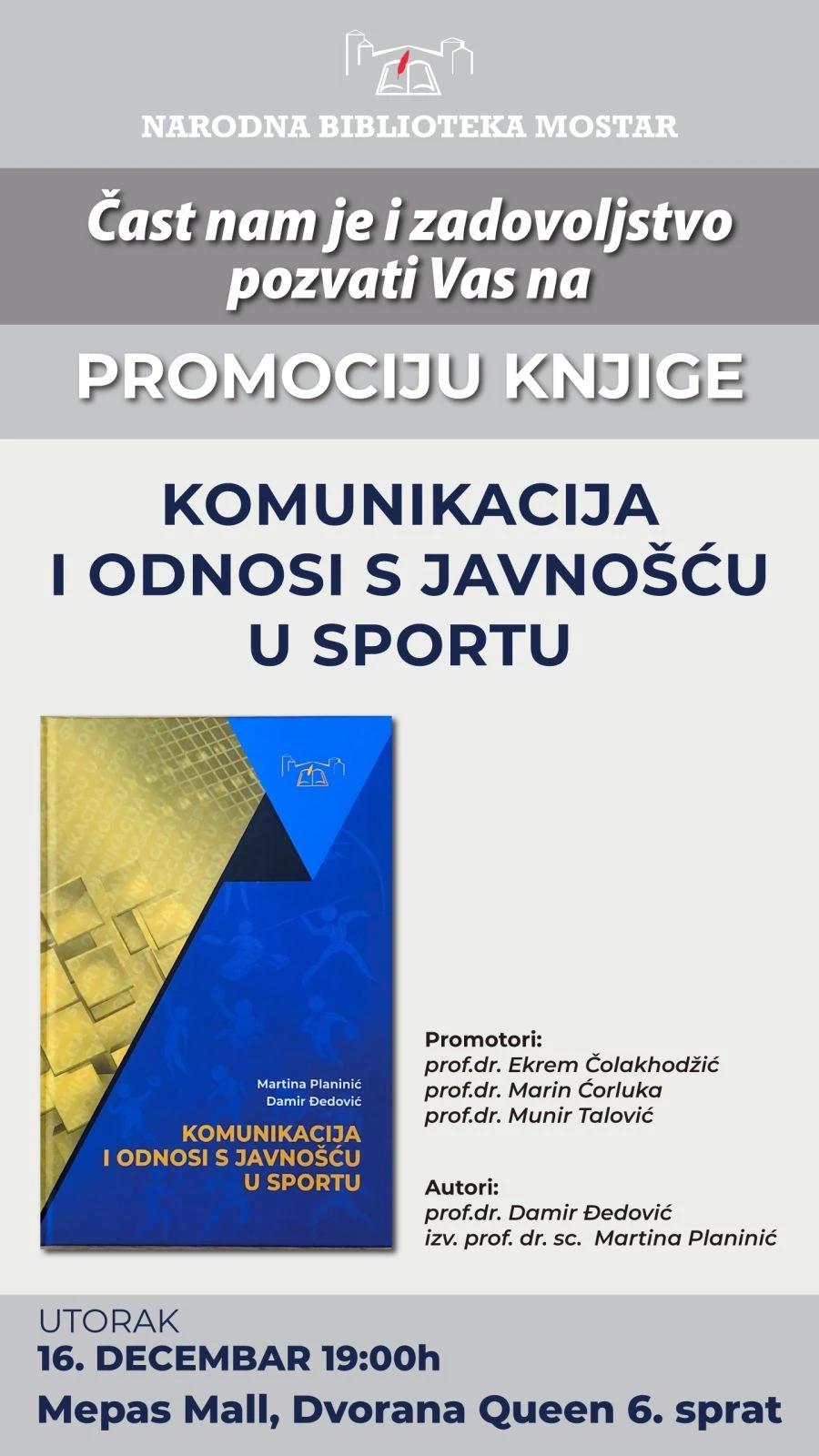 Program promocije knjige