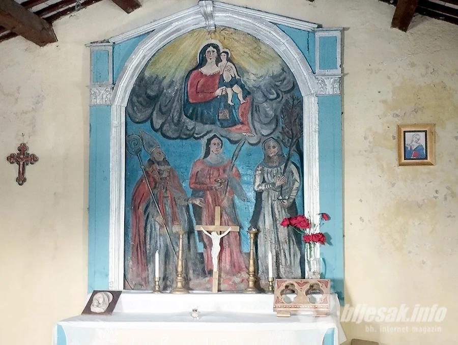 Oltarna slika u crkvici svete Lucije